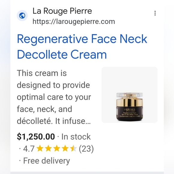 Regenerative Face, Neck/Decollete Mask-La Rouge Pierre Obsidian Collection - Picture 6 of 6